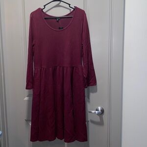 Torrid Burgundy Sweater Dress Long Sleeve Casual Cozy Plus Size 2X NWT